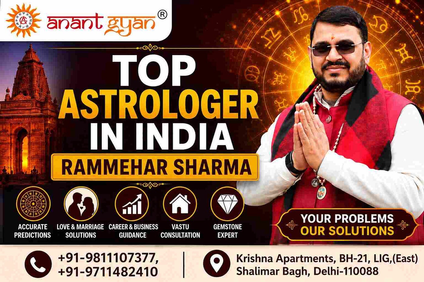 How to Find the Top Astrologer in Delhi: Expert Tips from Jyotish Acharya Rammehar Sharma