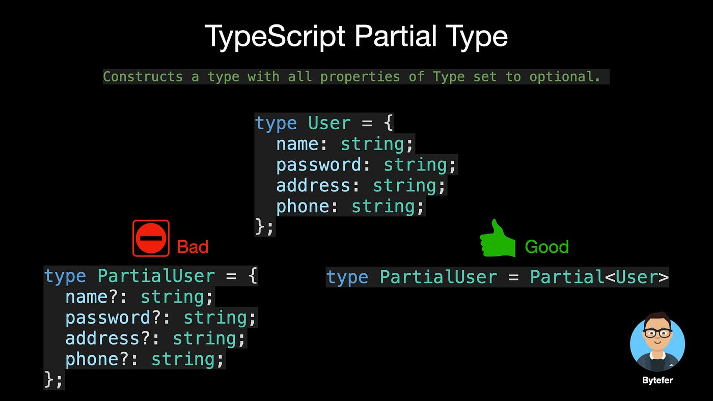 Typescript] Extends and Partial - WoldGoIT