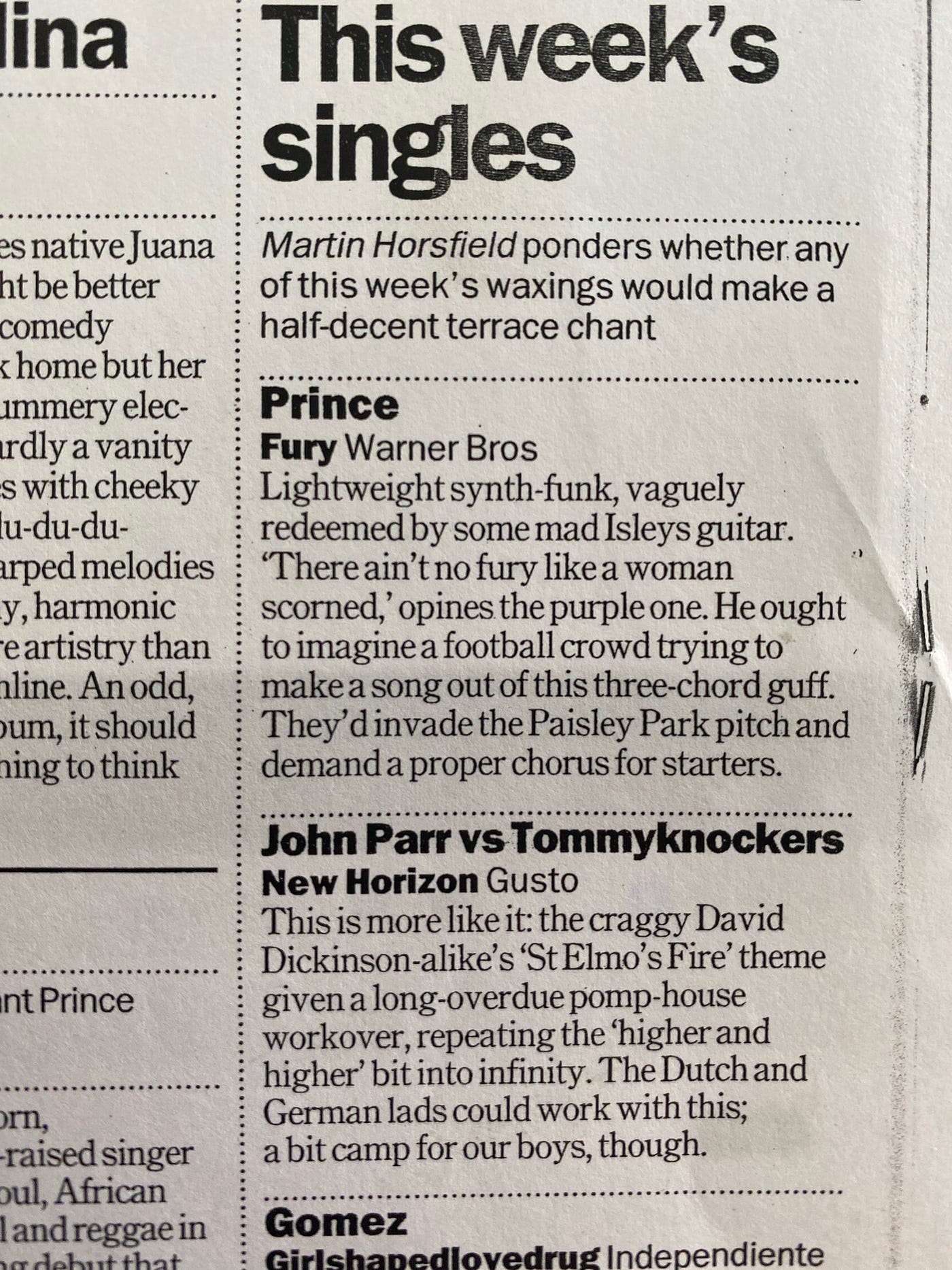 Time Out singles reviews #3