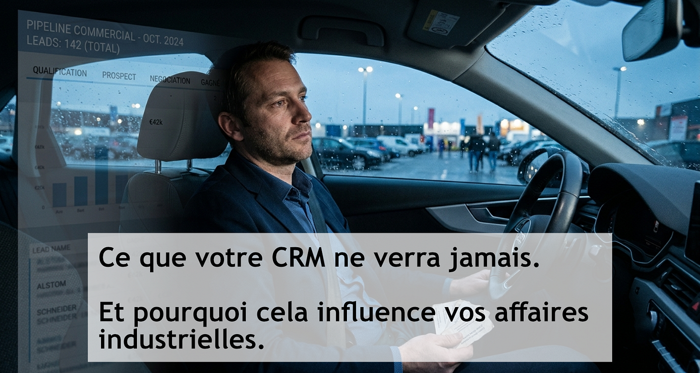 Ce que votre CRM ne verra jamais. Et pourquoi cela influence vos affaires industrielles.