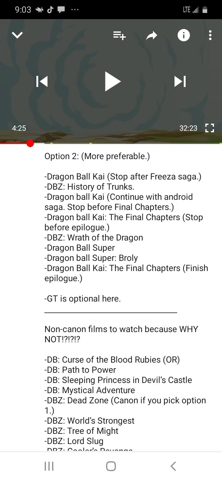Dragon Ball - Watching Guide - by Halex