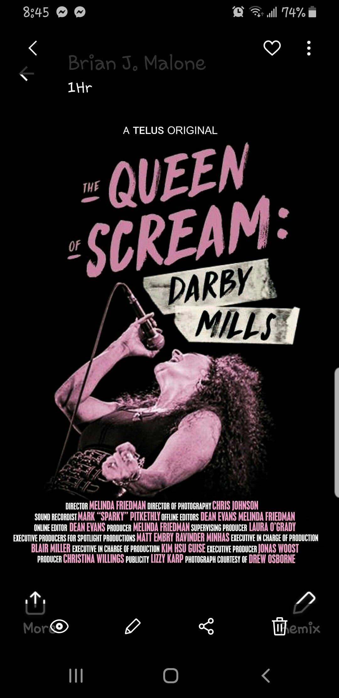 Darby Mills, The Queen of Scream, On Almost fifty years in music