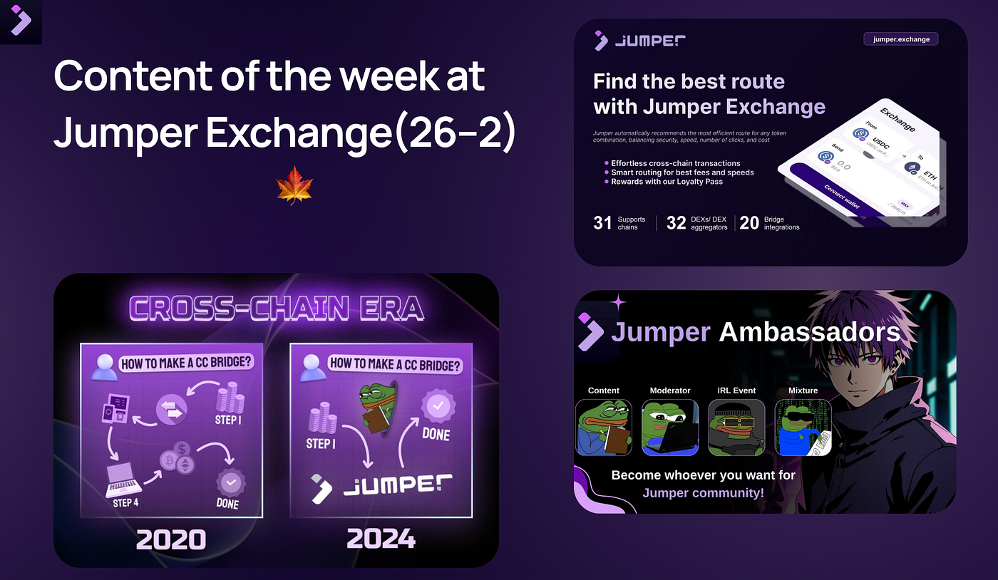 Content of the week at Jumper Exchange(26–2) | by Mizuki | Medium