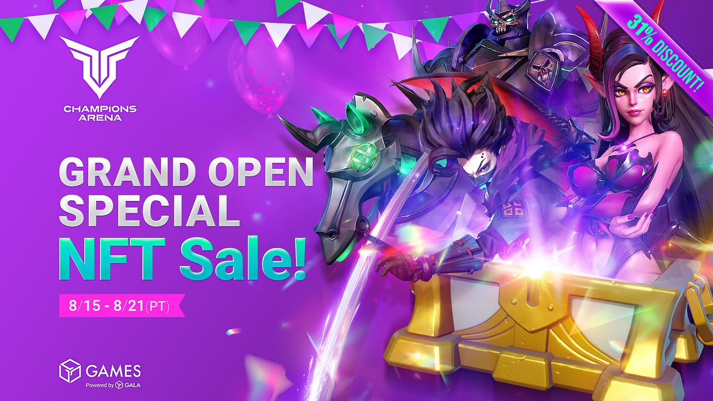 Champion Box Sale: Just in Time for the Grand Open! | by Champions Arena |  Gala Blog
