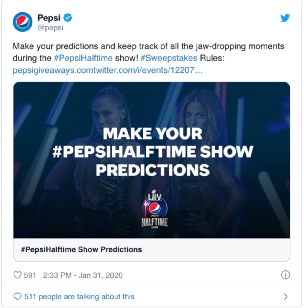 Nike, Pepsi dominate nontraditional media exposure during Super Bowl