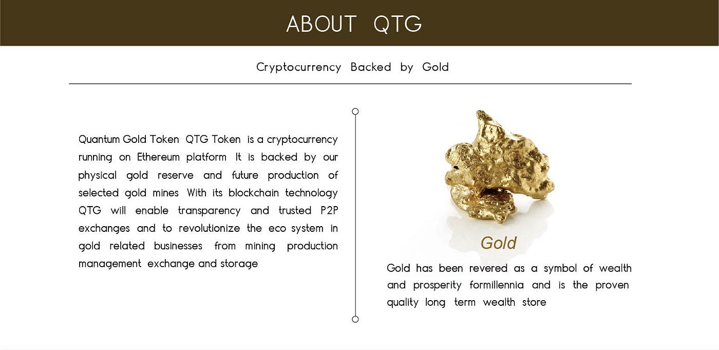 What is Quantum gold?. Quantum Gold Token (QTG Token) is a… | by Quantum  Gold | Medium