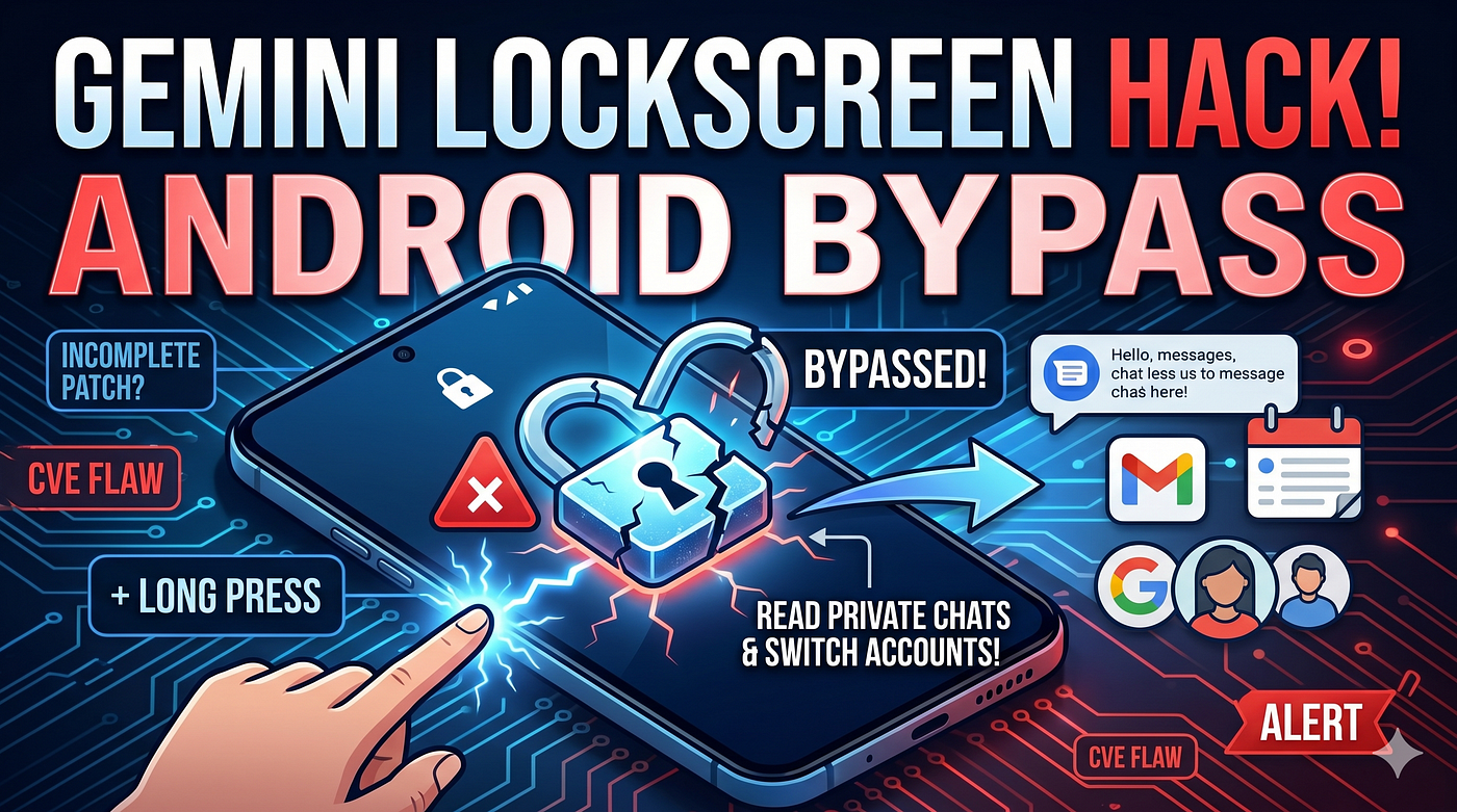 Android Lock Screen Bypass via Google Gemini — The Patch That Wasn’t (Status: Not Fixed)