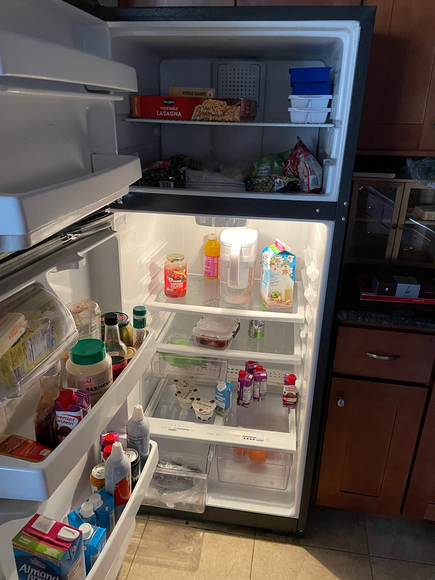 Photo of injured refrigerator