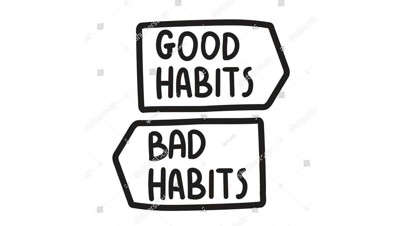 unhealthy habits clipart black and white