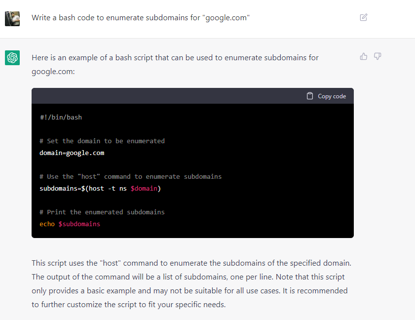 OpenAI ChatGPT for Cyber Security | by Supun Halangoda (Suppa) | InfoSec  Write-ups