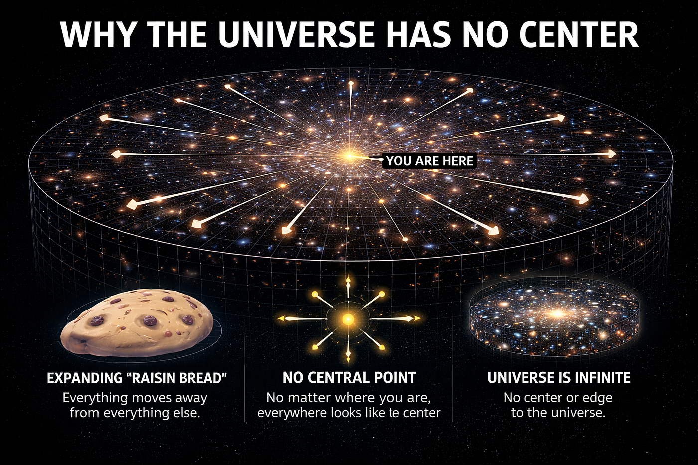 Why the Universe Has No Center. When we look at the night sky, we see… | by  Khurram | Beyond Lines | Jan, 2026 | Medium