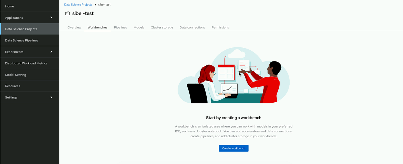 create workbench seçilerek notebook oluşturulabilir