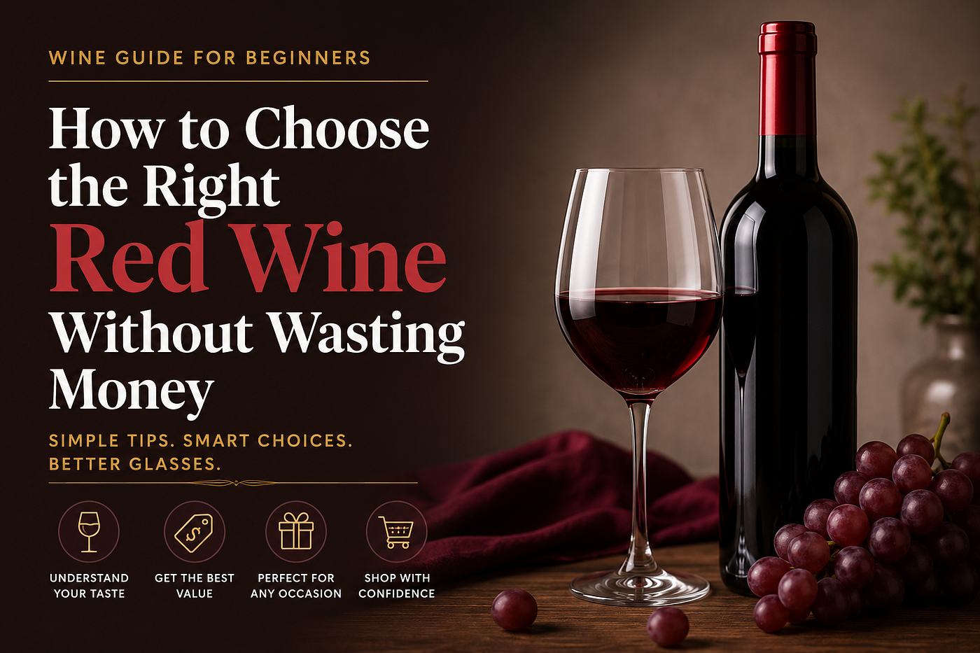 How to Choose the Right Red Wine Without Wasting Money (Even If You’re a Beginner)