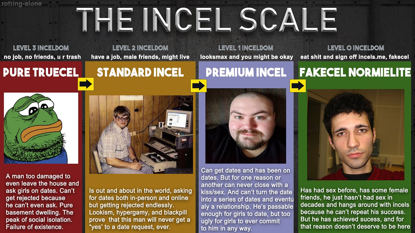 What becomes of the unfuckable? A shorter guide to the incel community. |  by Joel Hill | Medium