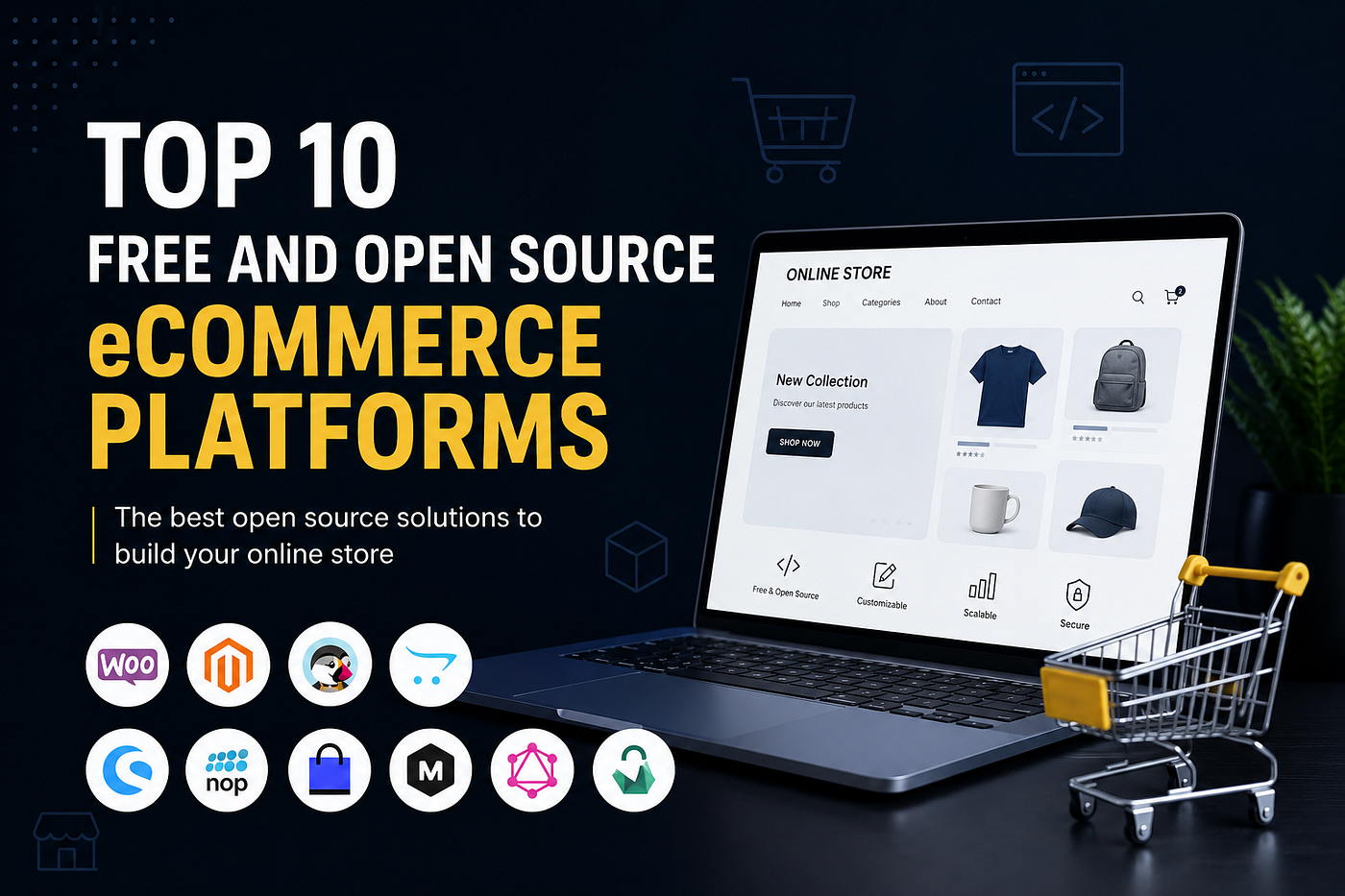 Top 10 Free and Open Source eCommerce Platforms