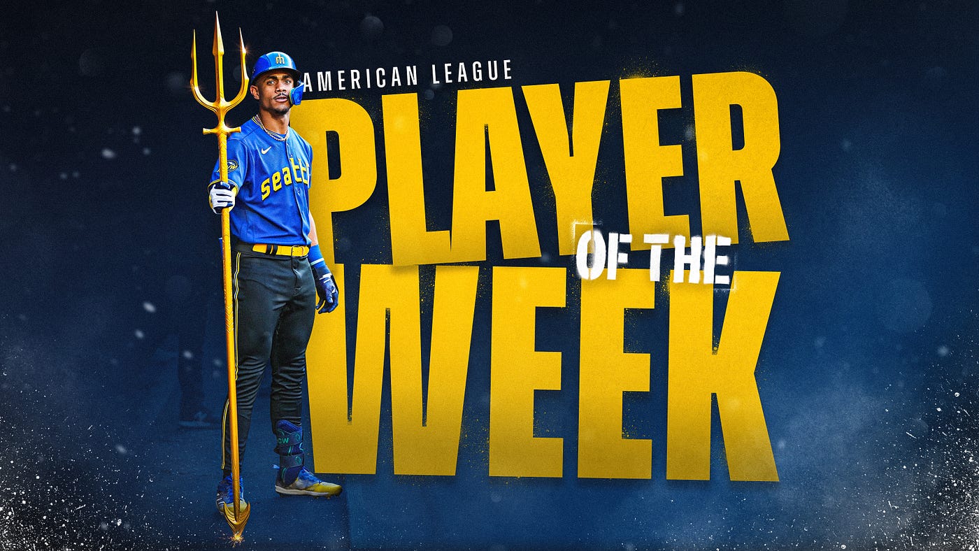 Julio Rodríguez Named American League Player of the Week, by Mariners PR