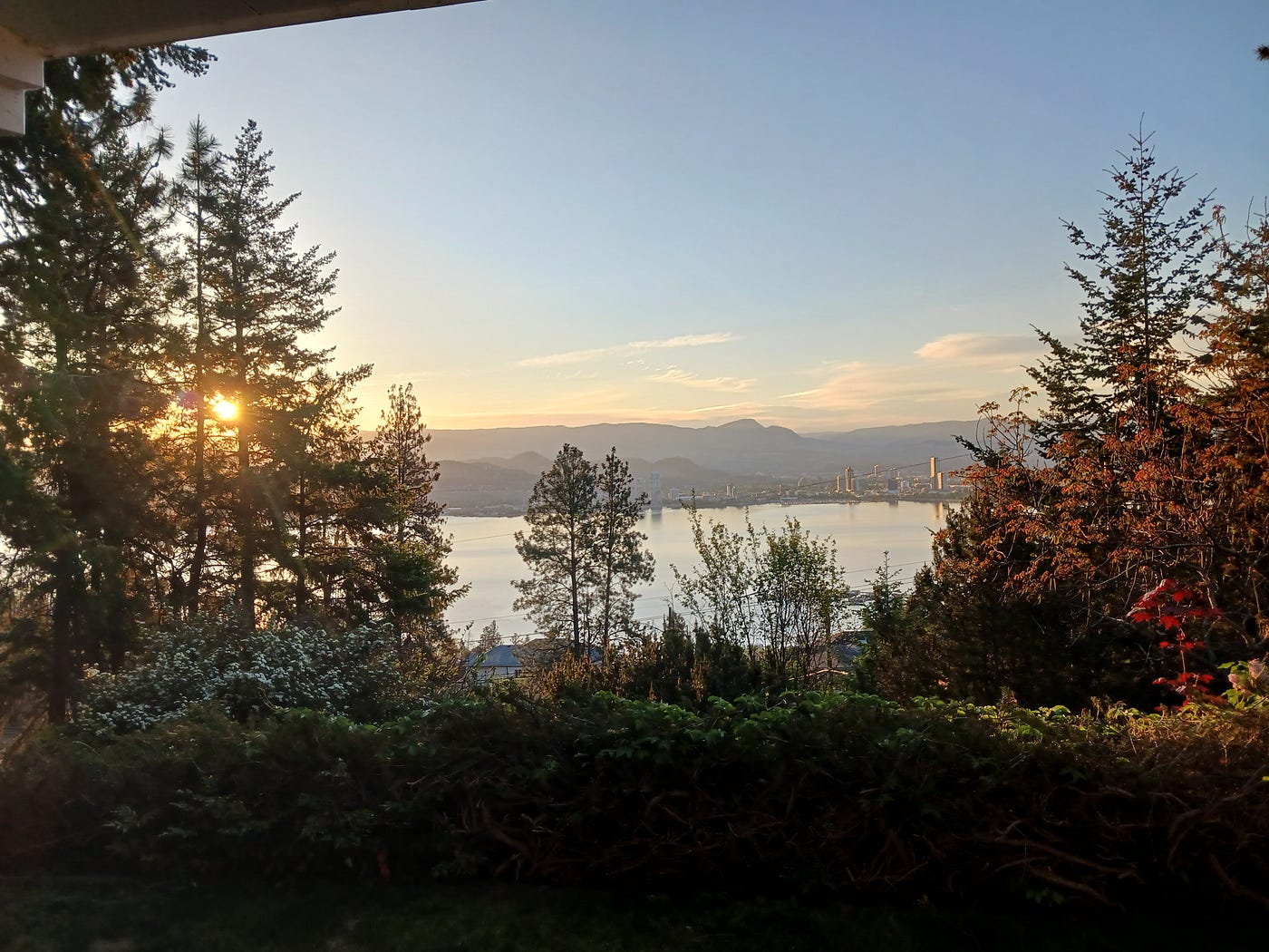 Photo by the Author: Looking over Okanagan Lake