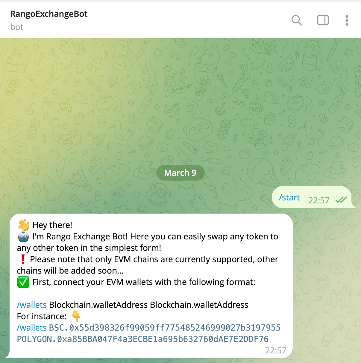 Creating a Telegram Bot DApp using Rango Exchange API | by Nimara0x | Medium