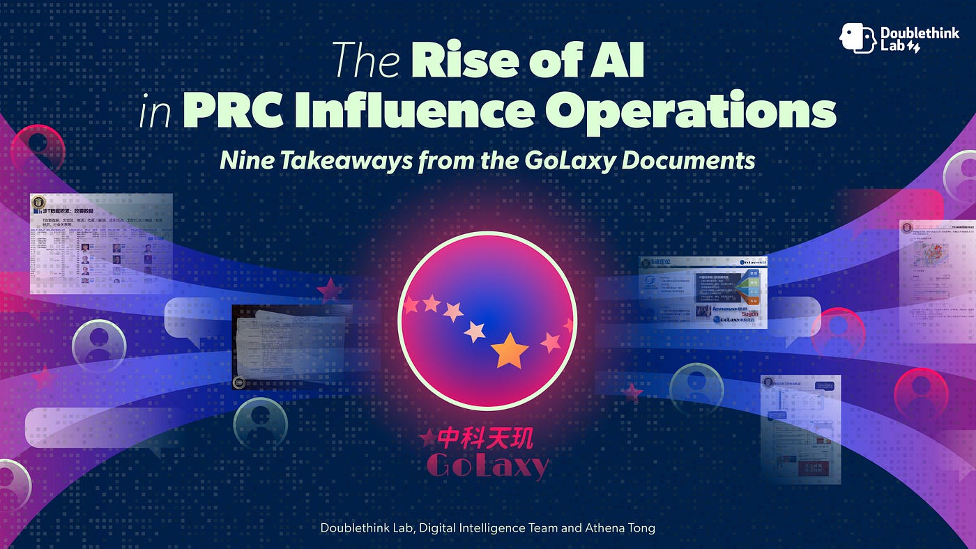 The Rise of AI in PRC Influence Operations: Nine Takeaways from the GoLaxy Documents