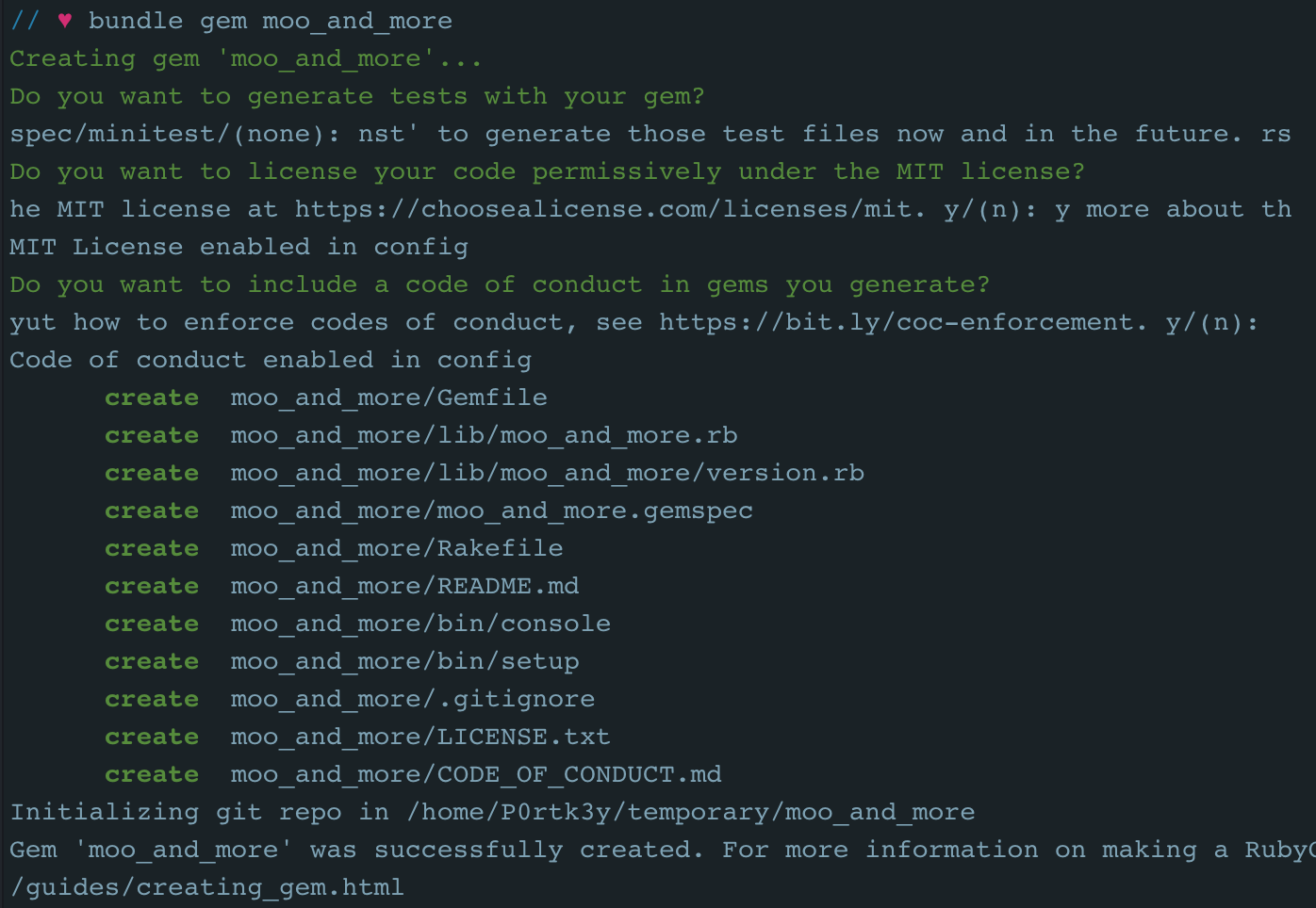 Ruby Git Gem, Where?!. Setting up your CLI RubyGem (with… | by