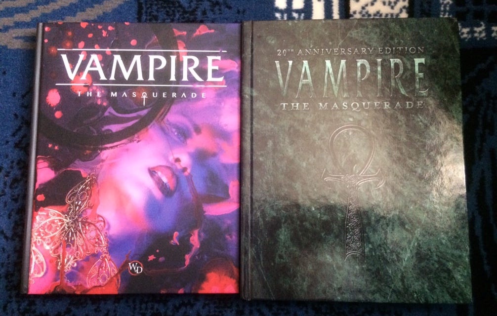 Reviewing The Vampire: The Masquerade Rule Books: Part 2–20th Anniversary  Edition, by Daniel Mayfair