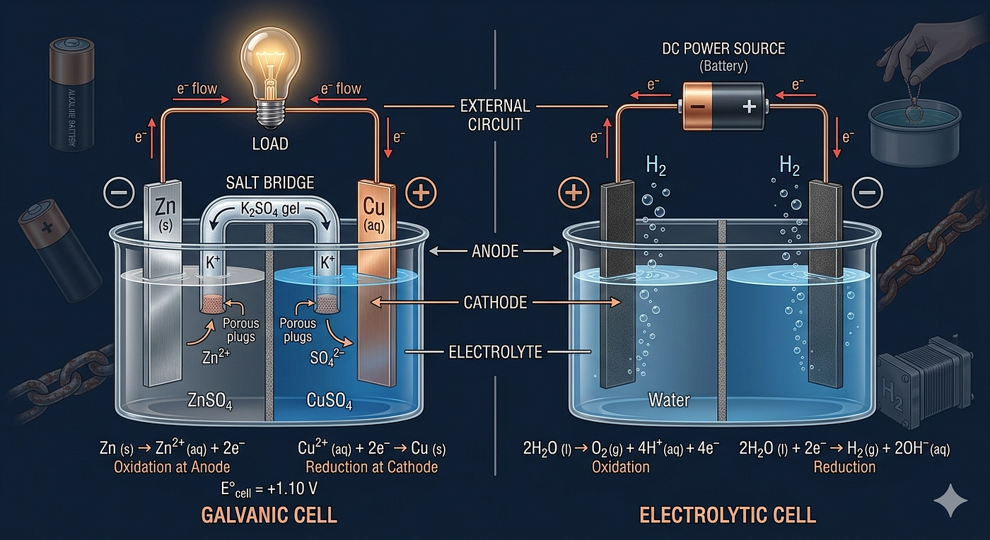 What is electrochemistry and what are some simple examples?