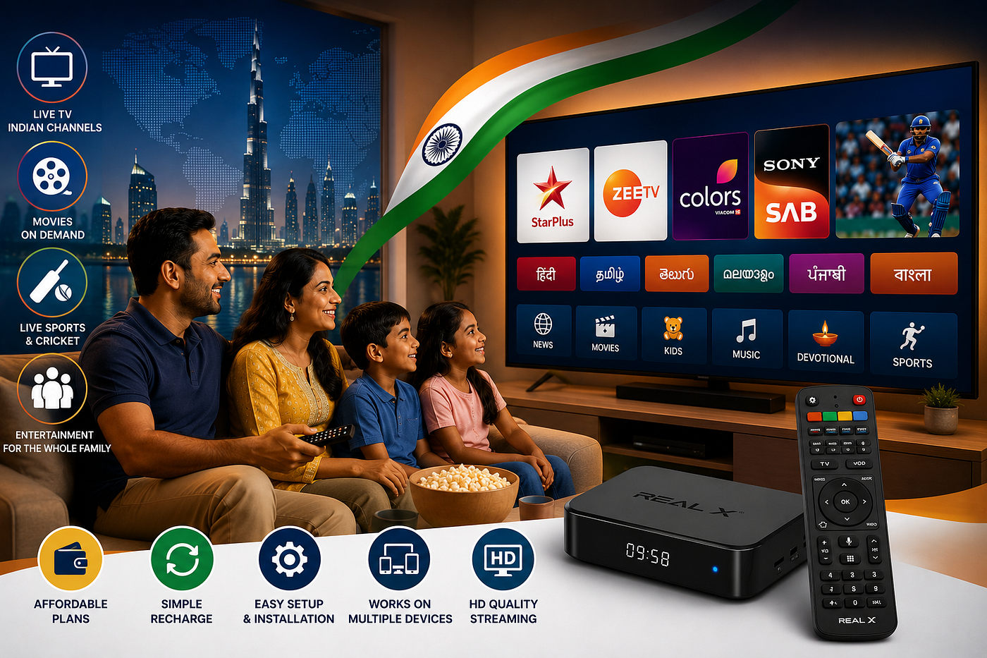 Best TV Box New Zealand: Enjoy Indian Entertainment with RealTV
