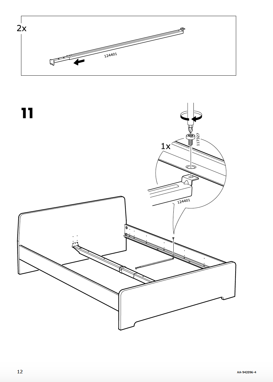 Assembling ikea 2024 bed frame
