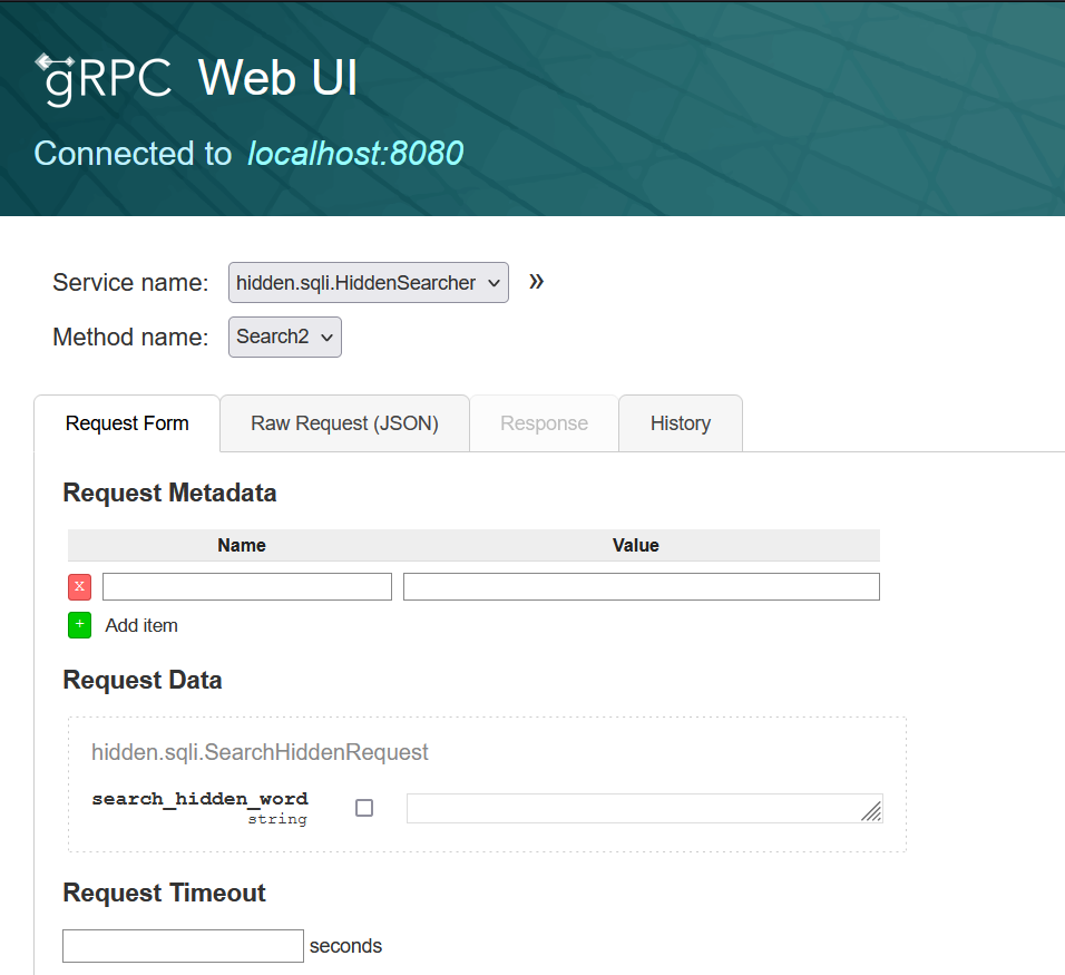 gRPCUi Web UI