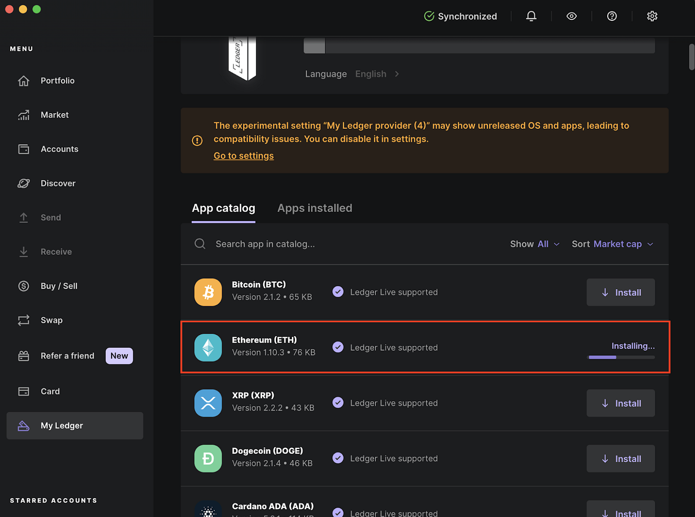 How to transact in Neon EVM using the embedded App in Ledger | by Neon EVM  | Medium