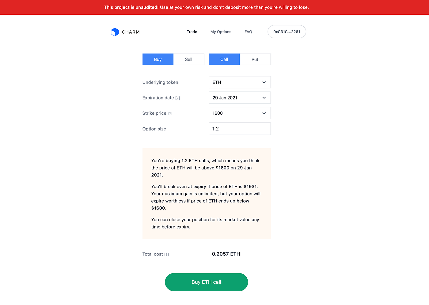 Charm is live on mainnet!. Disclaimer: Charm is unaudited and… | by mxwtnb  | Charm | Medium