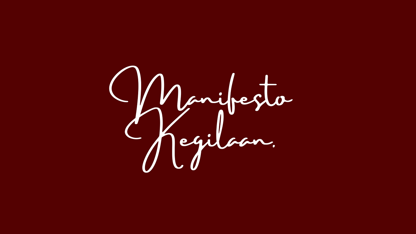 Manifesto Kegilaan.