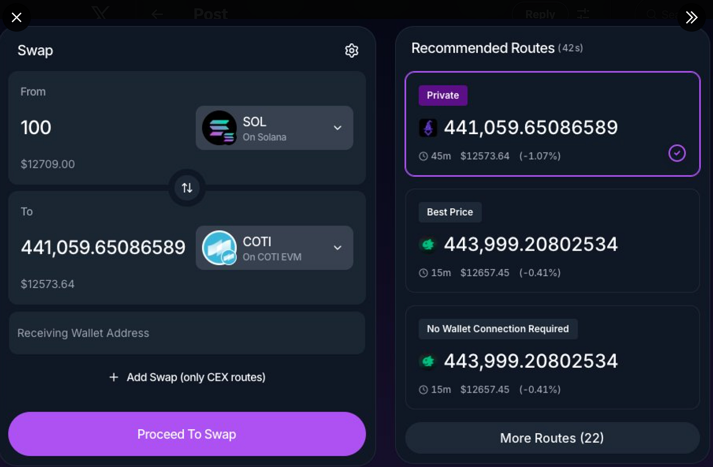 COTI Partners with Houdini Swap for Compliant Private Swaps | by COTI |  COTI | Medium