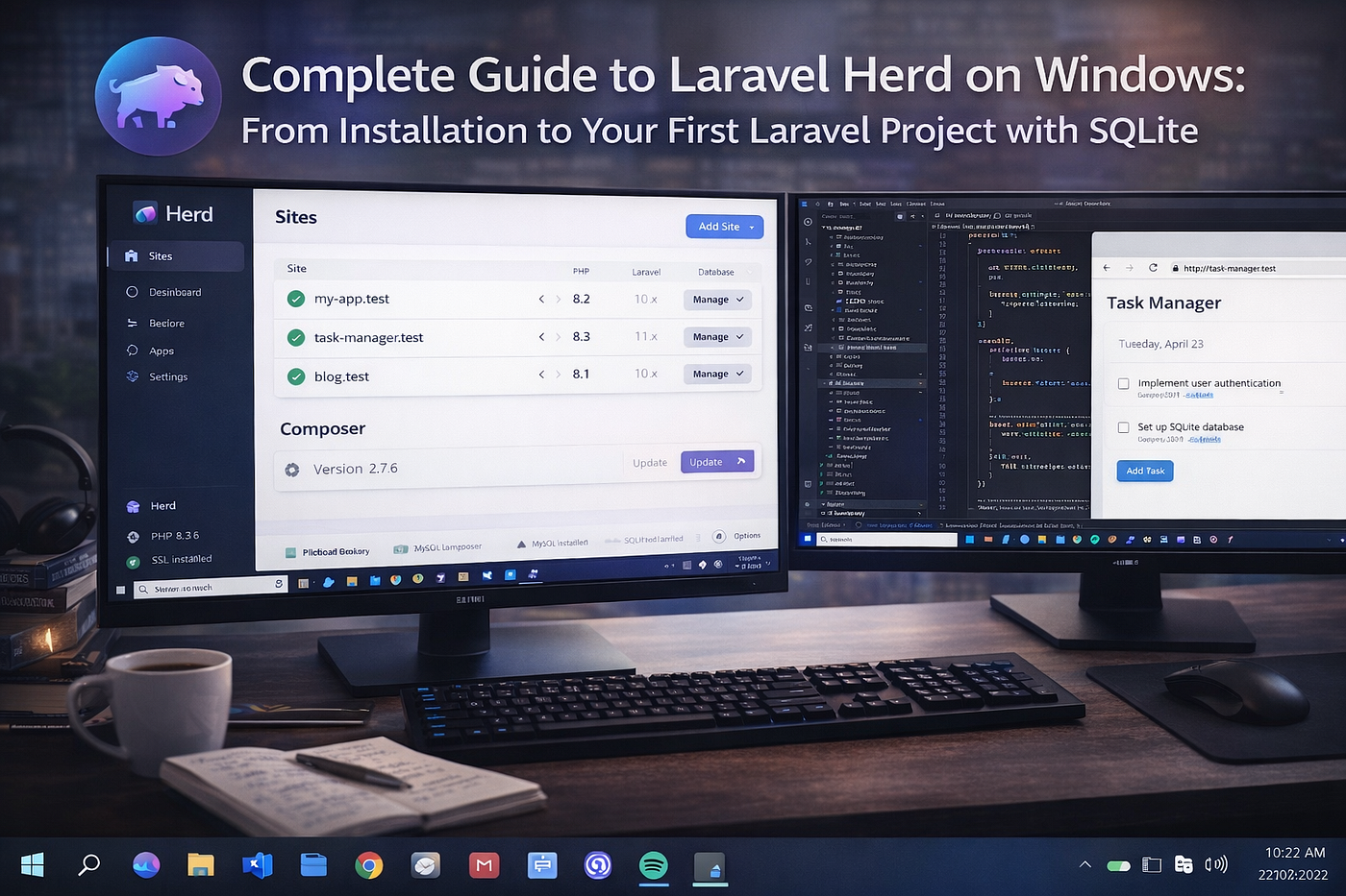 Complete Guide to Laravel Herd on Windows: From Installation to Managing Your First Laravel Project…