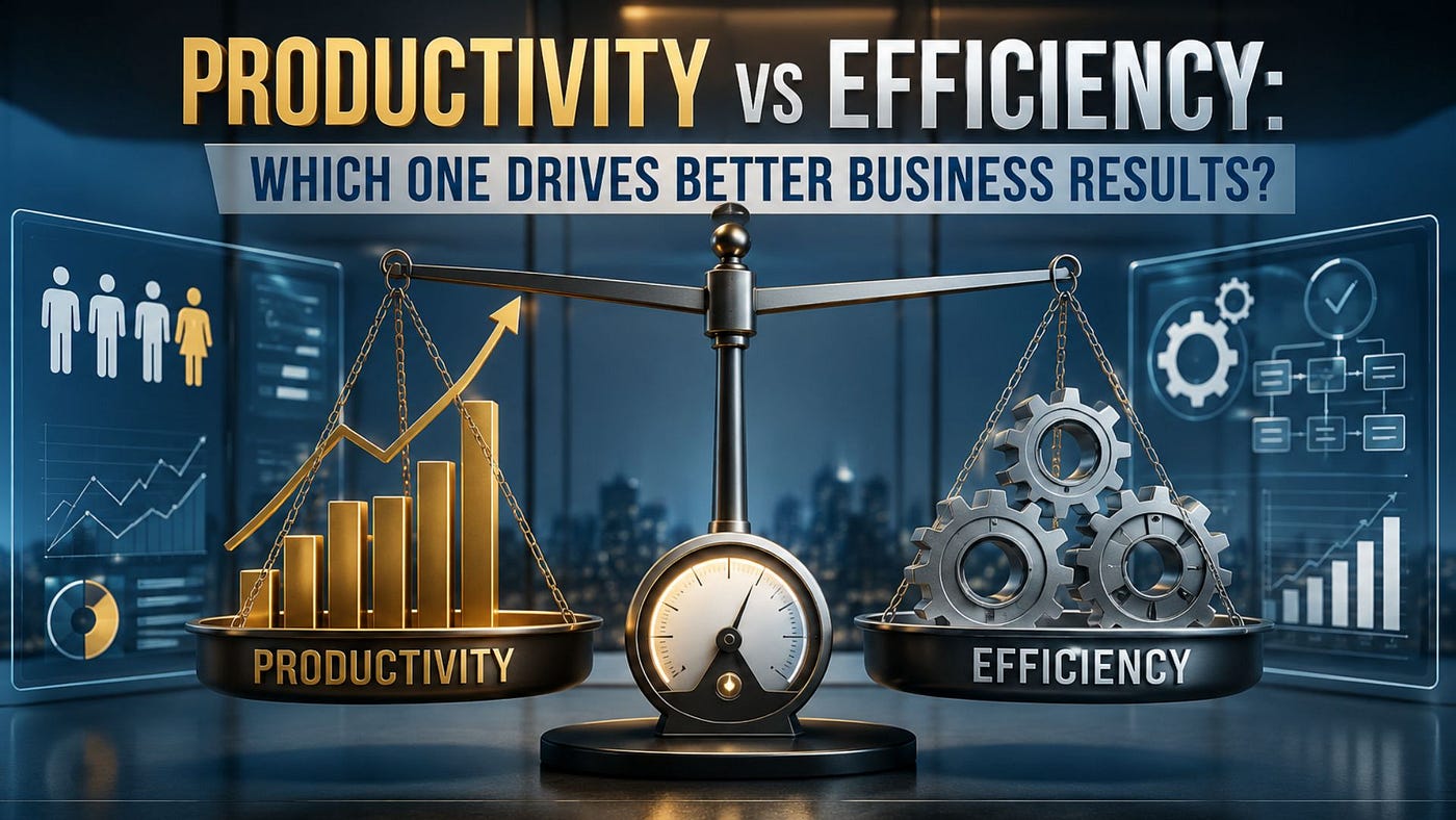 Productivity vs Efficiency: Which One Drives Better Business Results?