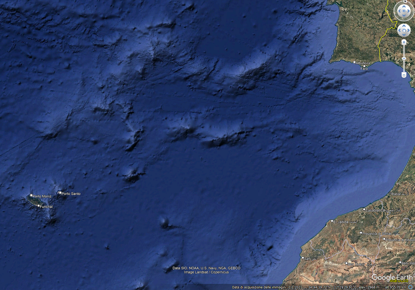 Madeira and Porto Santo are about 430 nautical miles from Portugal.