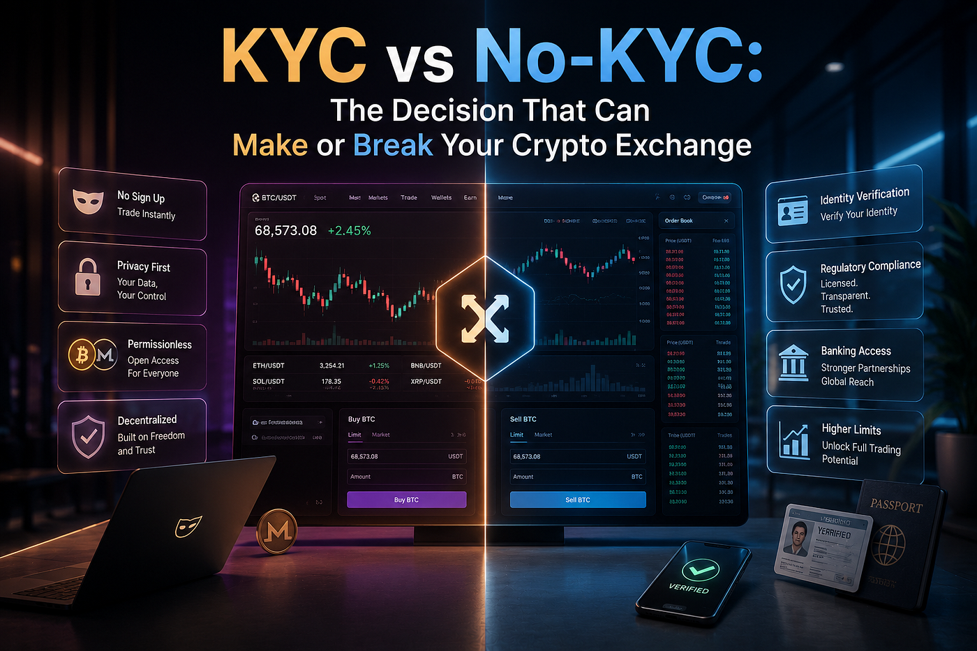 KYC vs No-KYC Crypto Exchanges: A Compliance Guide for Founders