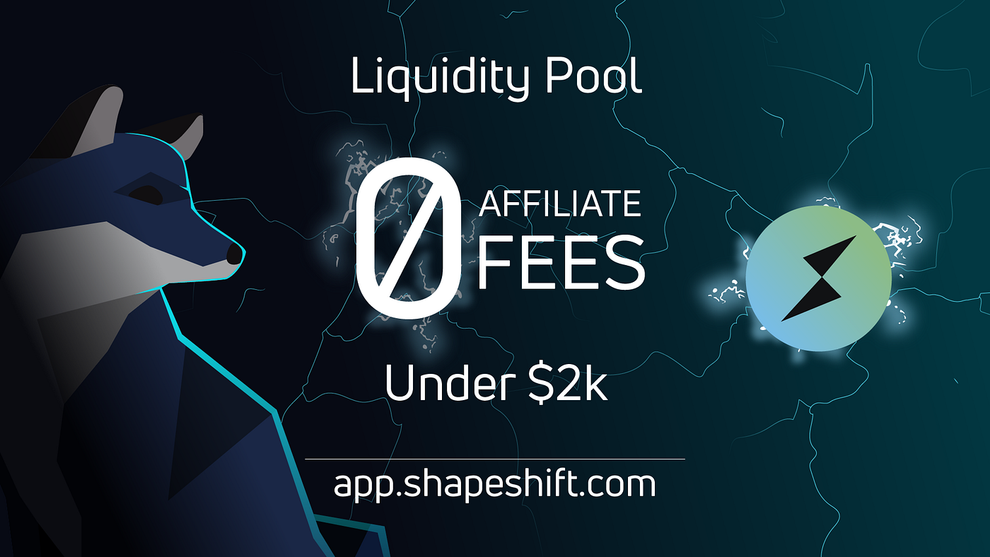 ShapeShift Drops Fees for Providing Under $2k of Liquidity | by ShapeShift  | Medium