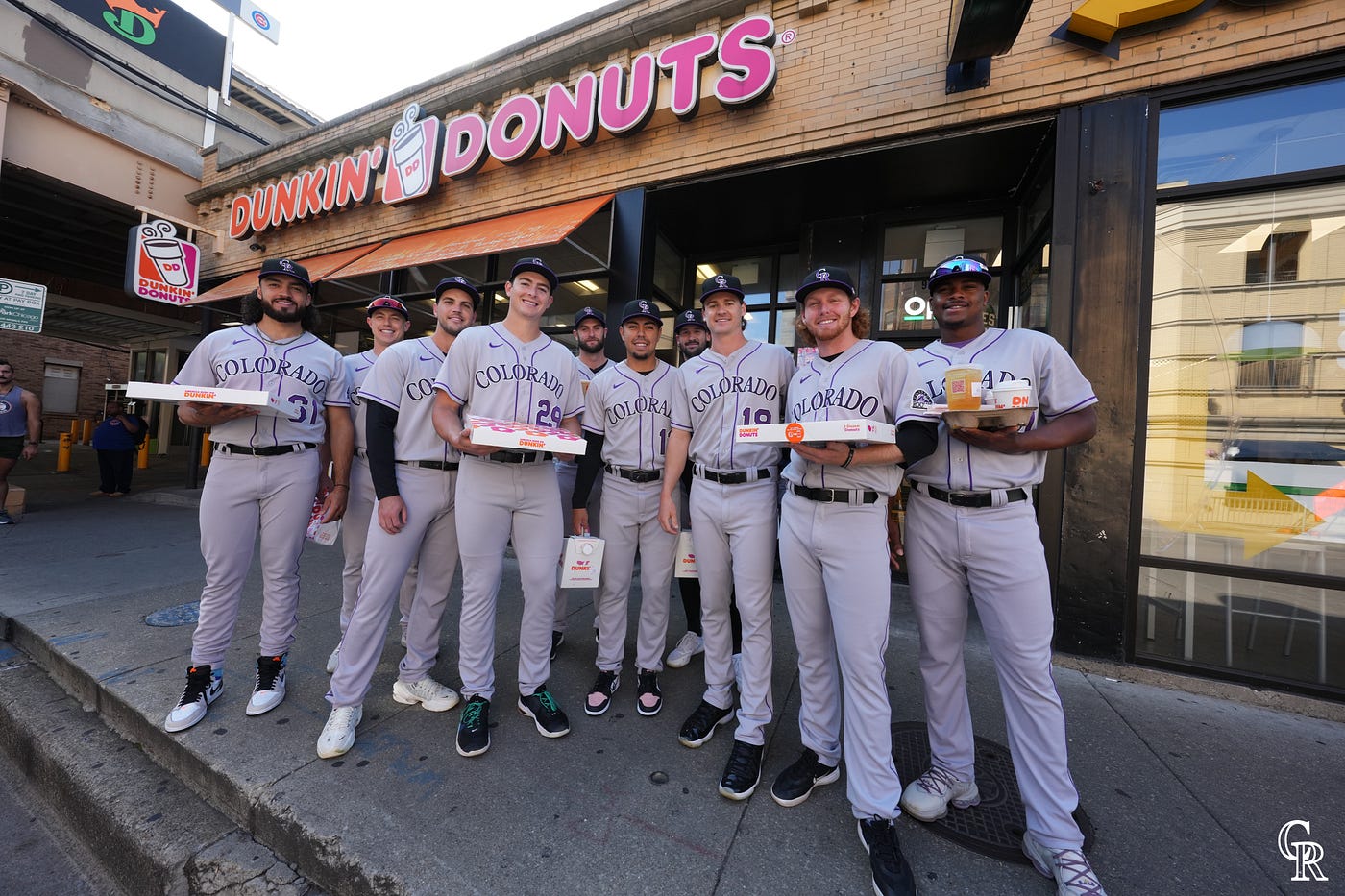 Breakfast is Served Rockies Rookies Make Annual Coffee Run at Wrigley Field by Colorado Rockies Rockies Blog image