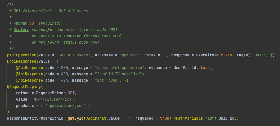Openapi java example best sale