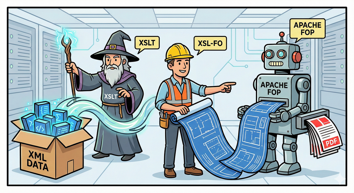 End-to-End XML to PDF Processing Using XSLT and Apache FOP