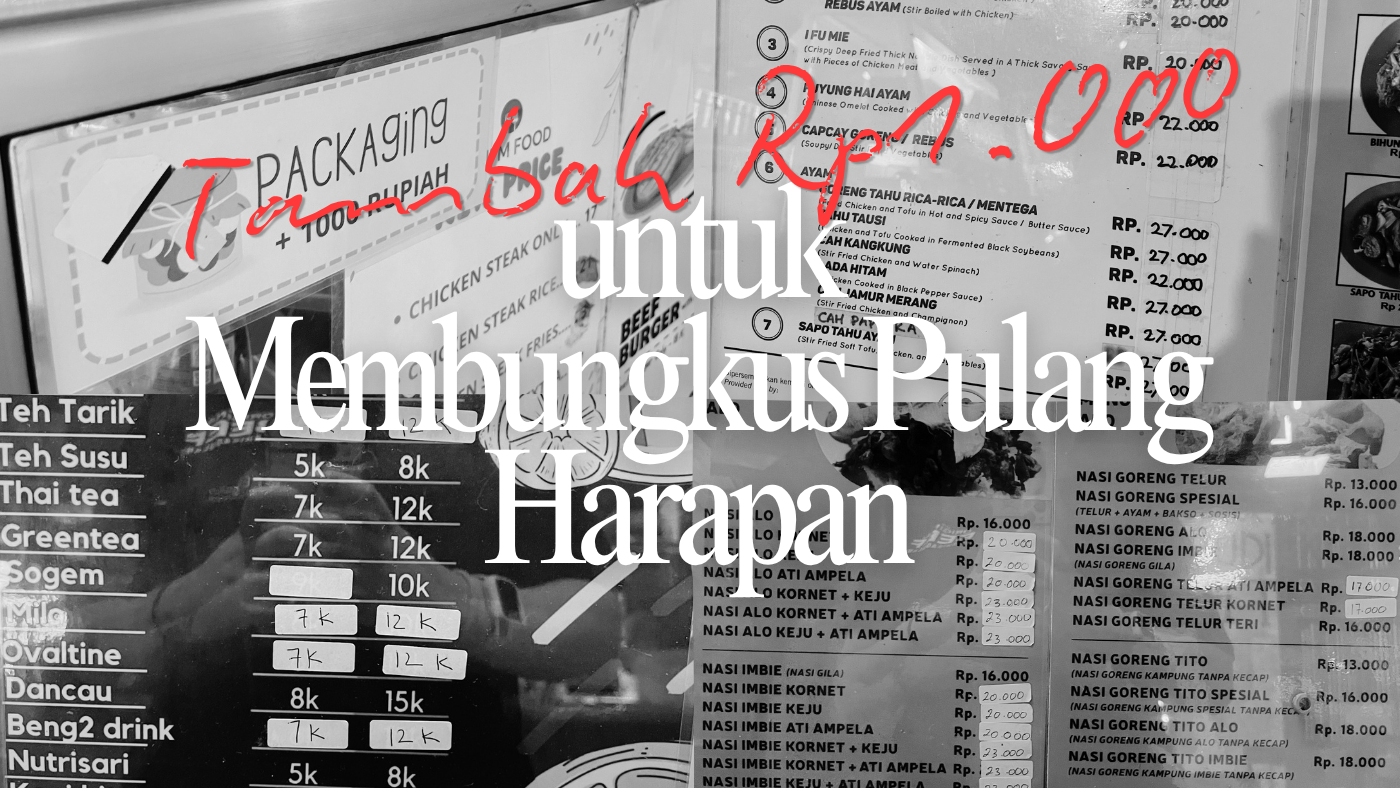 Tambah Rp1.000 untuk Membungkus Pulang Harapan
