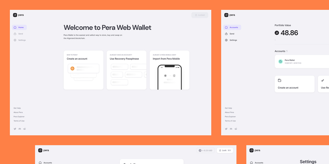 Pera Web is Here: Seamless Algorand Experience on Desktop | by Pera Wallet  | Pera Wallet
