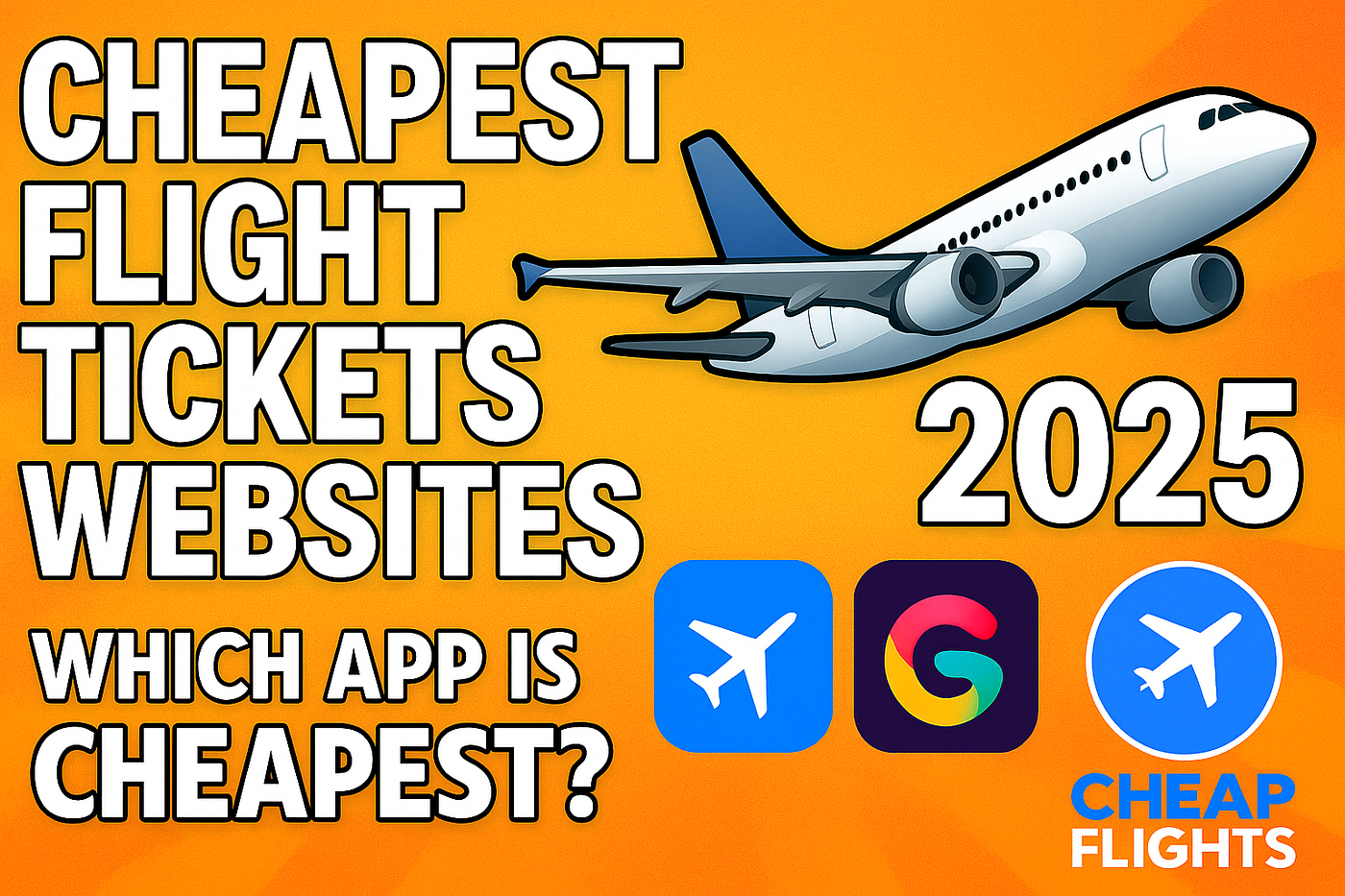 🌍 How to Find the Cheapest Flight Tickets Online in 2025 — Top Sites & Apps