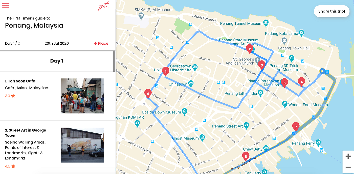 地図・旅行ガイド STREETS of e Town PENANG Penang – Travel guide at