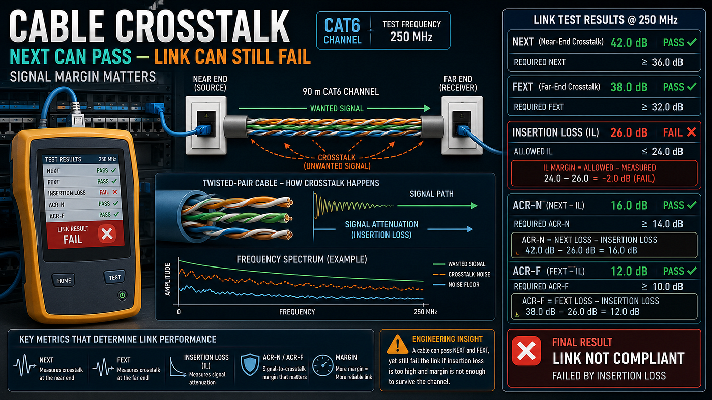 Cable Crosstalk: Why a Cable Can Pass NEXT and Still Fail the Link