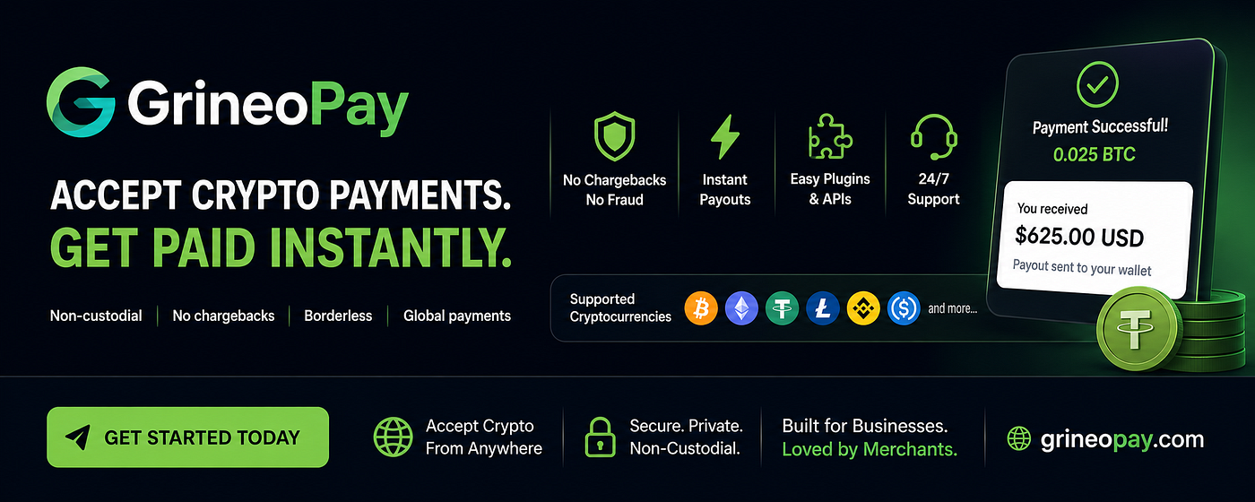 Accept Crypto on WooCommerce Instantly with the GrineoPay Plugin