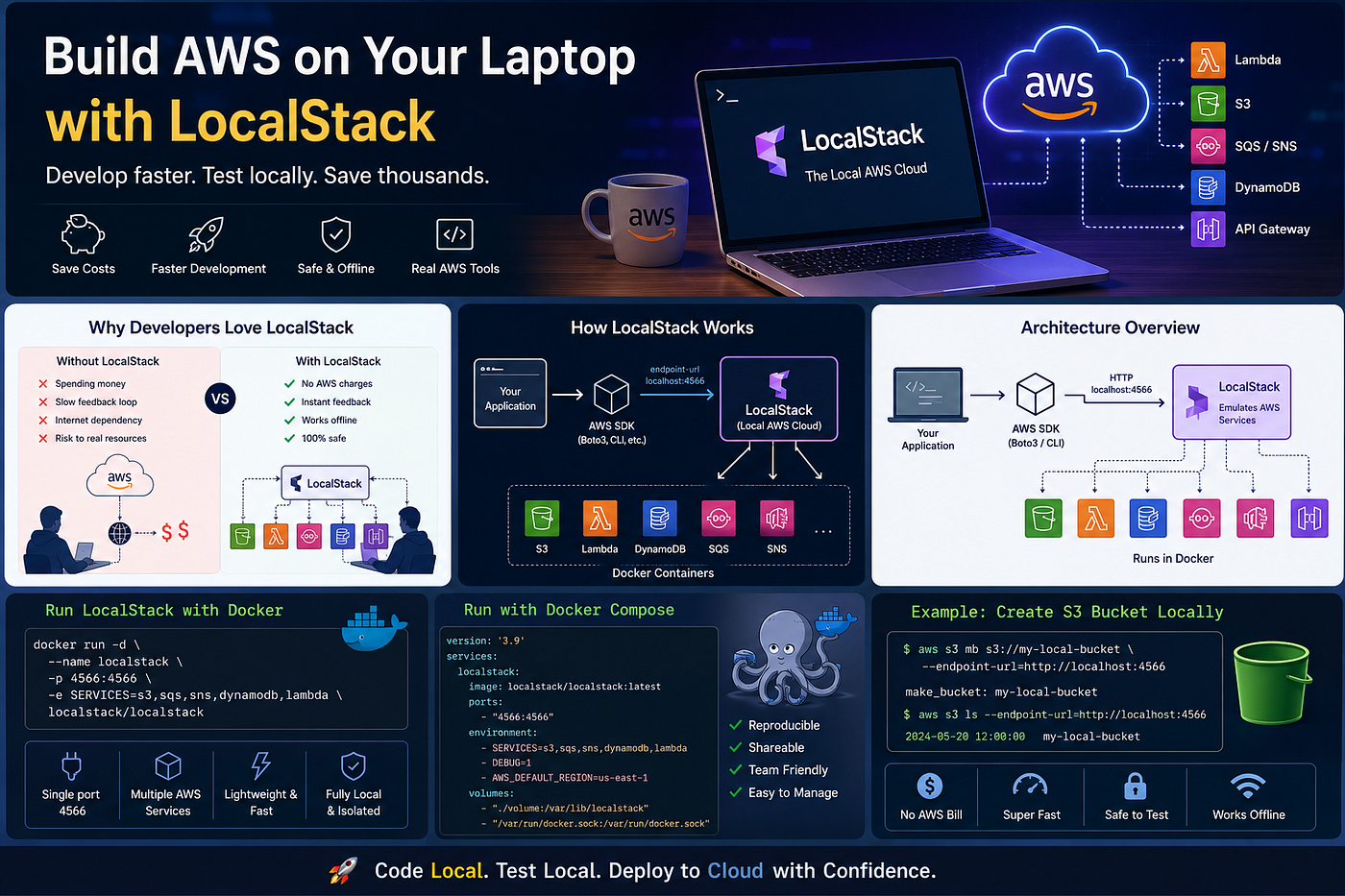 Build AWS on Your Laptop: A Practical Guide to LocalStack for Faster and Cheaper Cloud Development
