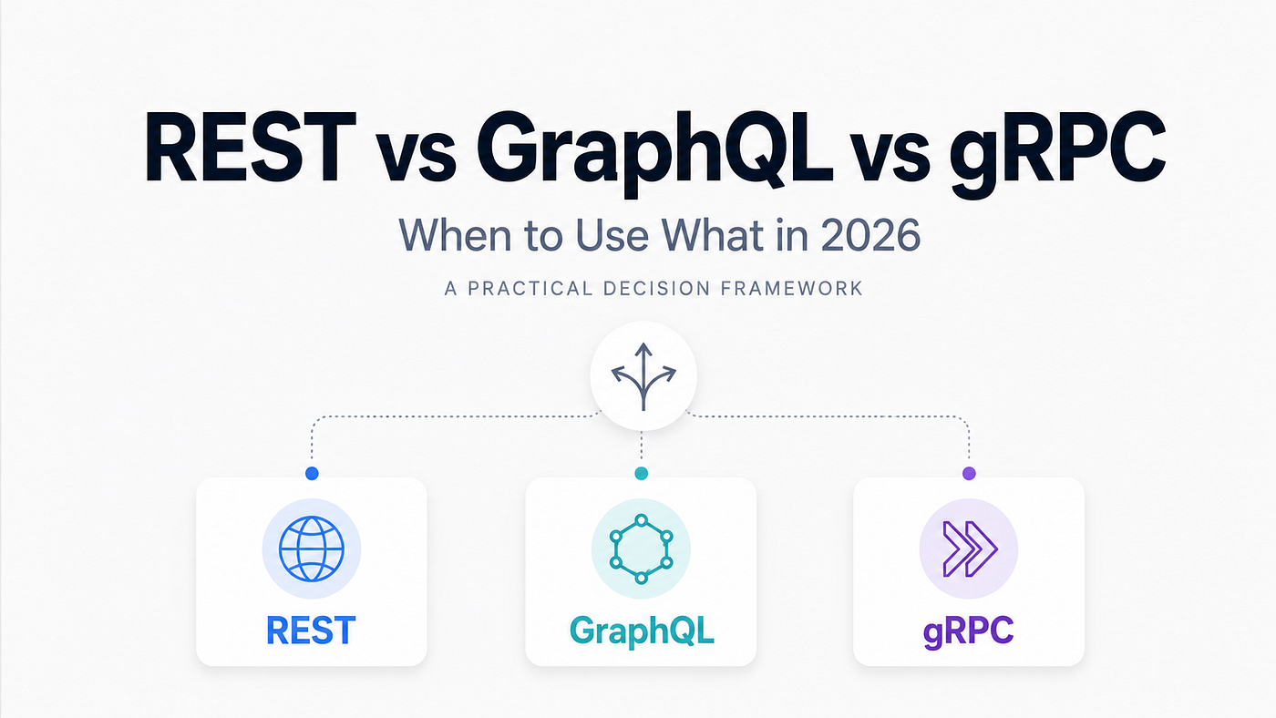 REST vs GraphQL vs gRPC: When to Use What in 2026