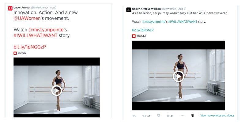 Under Armour's #IWillWhatIWant Campaign Finds Its Audience | by BRITTON |  Marketing + Advertising | Medium